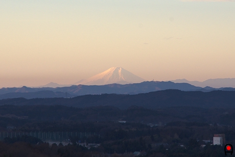 栃木県から見る富士山の写真