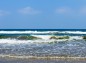 千里浜なぎさドライブウェイの波の写真