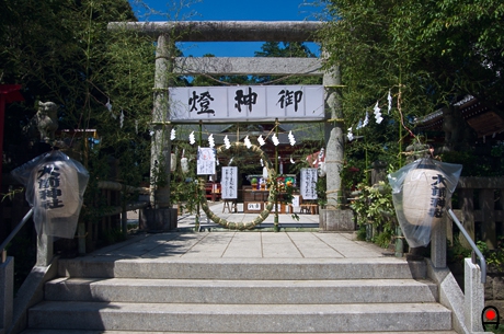 真岡市大前神社2つ目の茅の輪の写真