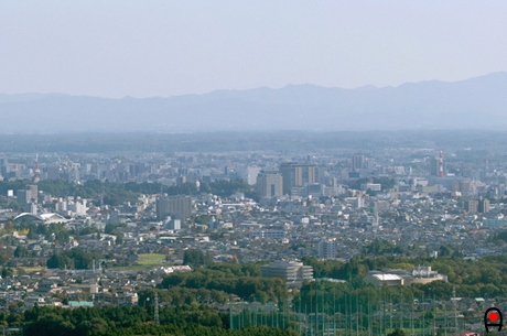 多気山から宇都宮市の中心部の写真