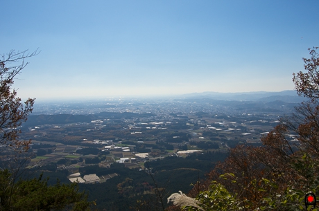 古賀志山山頂からの鹿沼方面の写真