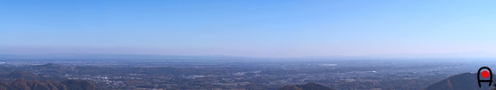 古賀志山東稜見晴らし台からの眺めの