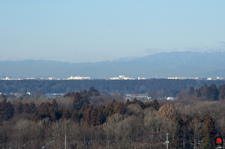 冨士山自然公園から芳賀工業団地方面の写真