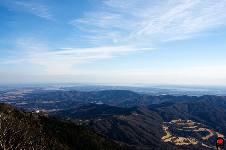 筑波山自然研究路展望台から霞ヶ浦の写真