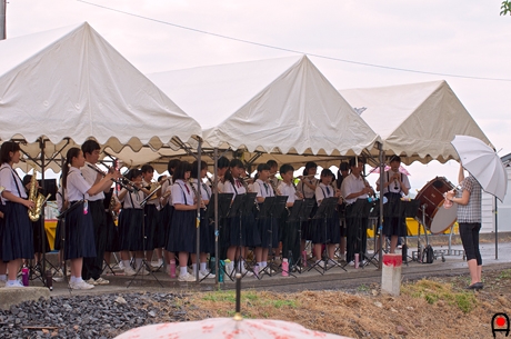 益子中学校吹奏楽演奏の写真