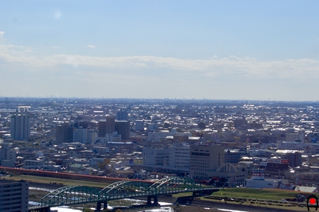 織姫公園から南側の遠景の写真