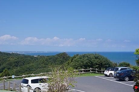 太東崎の北側の九十九里浜の写真