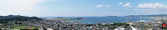 館山城址からの眺めの写真