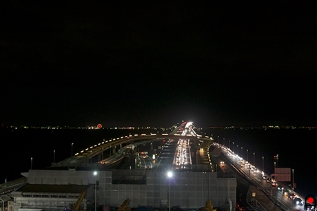 海ほたるから木更津・袖ケ浦方面の夜景の写真