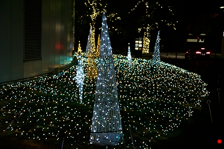 横浜マリンタワー周辺のイルミネーションの写真