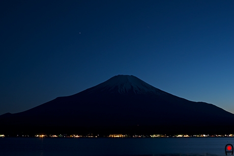 山中湖から富士山の写真