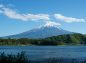 河口湖から富士山の写真
