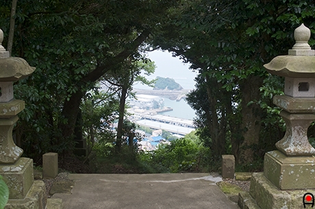 魚見塚浅間神社境内からの眺めの写真