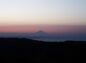 夕暮れの富士山の写真